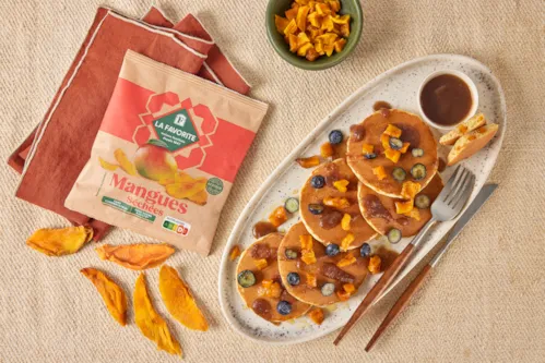 Recette pancake à la mangue séchées