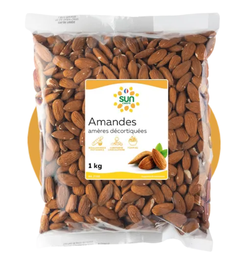 Amandes amères décortiquées - 1 Kg