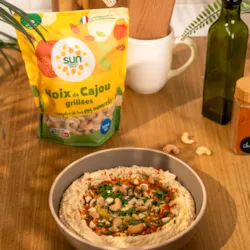 Houmous cajou grillées