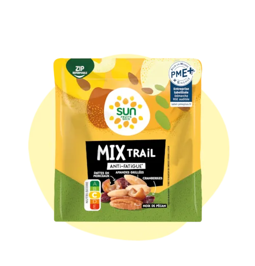 Mix Trail - amandes, dattes, cranberries, noix de pécan - 190 g
