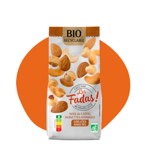 Mix oléagineux grillé sans sel Bio