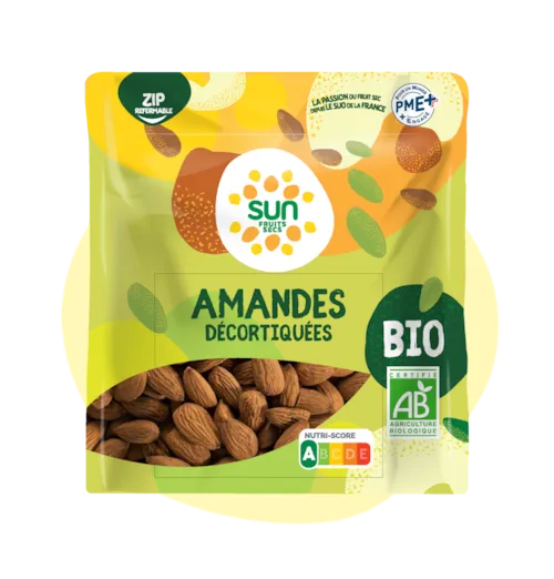 Amandes décortiquées Bio