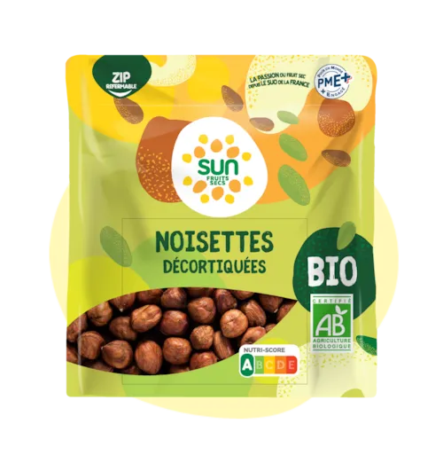 Noisettes décortiquées bio