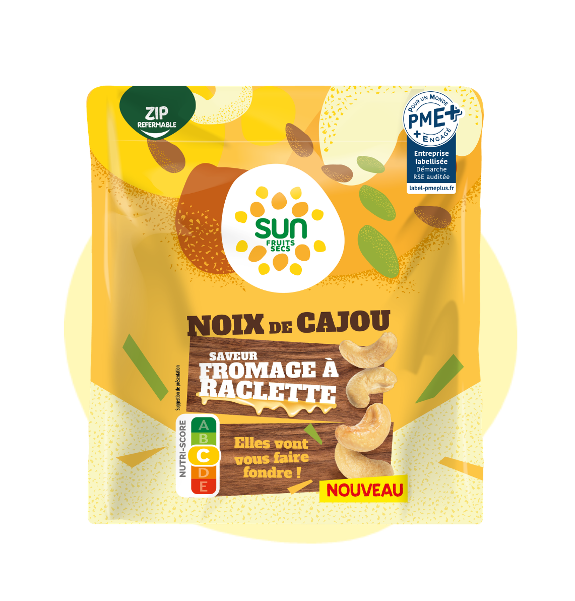 Noix de cajou saveur fromage à raclette - 160 g