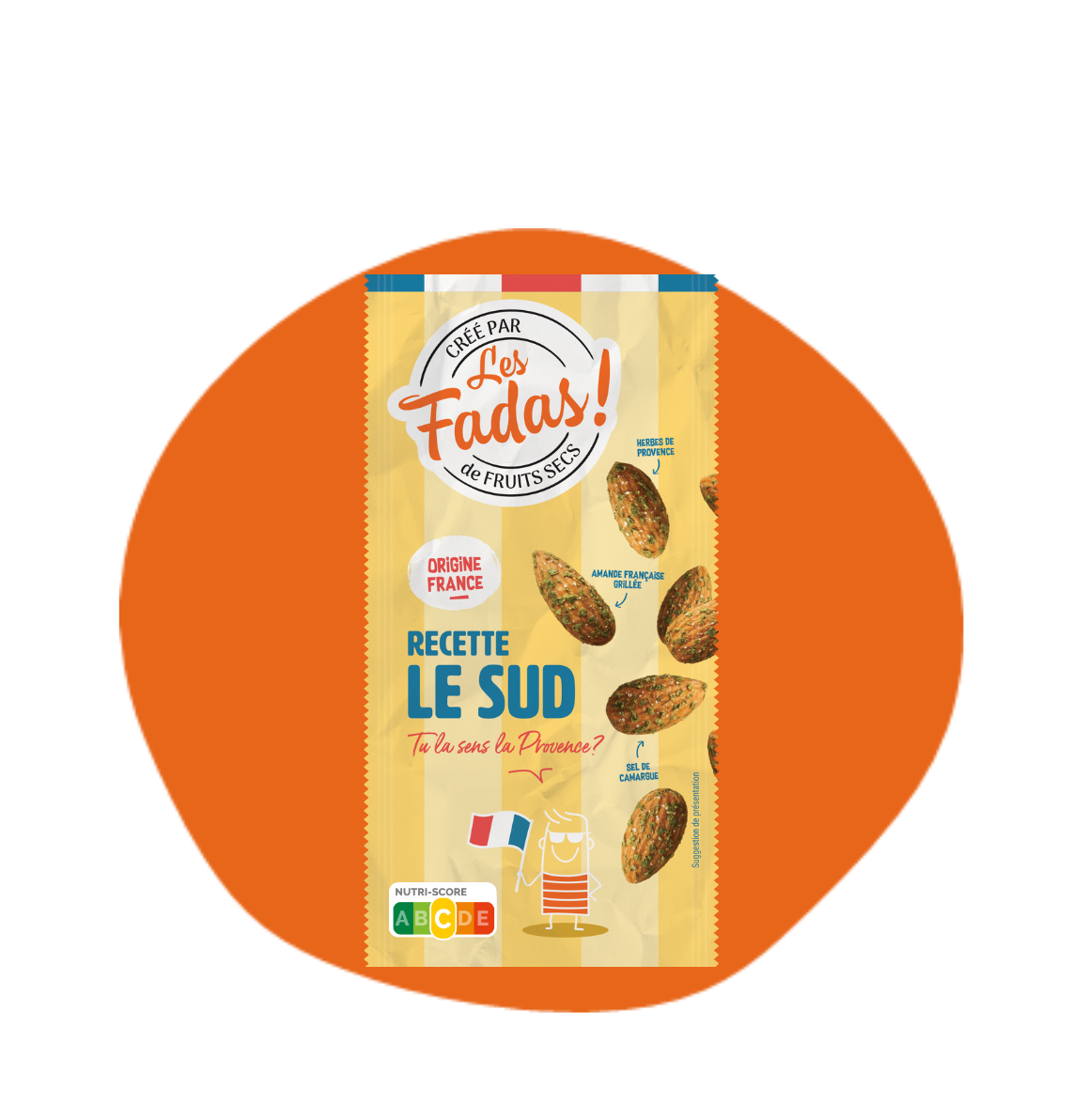 Le Sud - Amandes herbes de Provence 100% France - Pocket