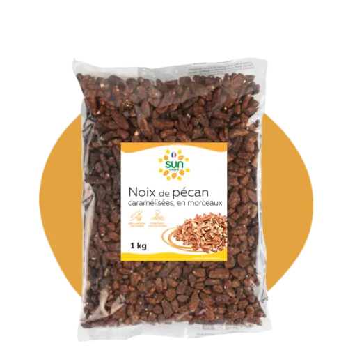 Noix de Pécan en morceaux caramélisé - 1 kg
