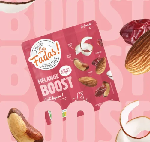 Mélange Boost - Bio - Amande, Cranberries, Noix du Brésil, Noix de coco - 145 g