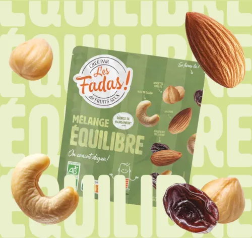Mélange Équilibre - Bio - Raisins, noix de cajou, amandes, noisettes - 145 g