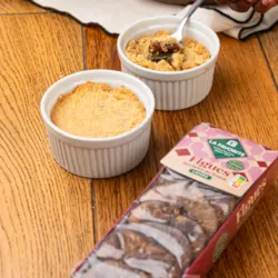 Crumble croustillant aux figues séchées et au miel