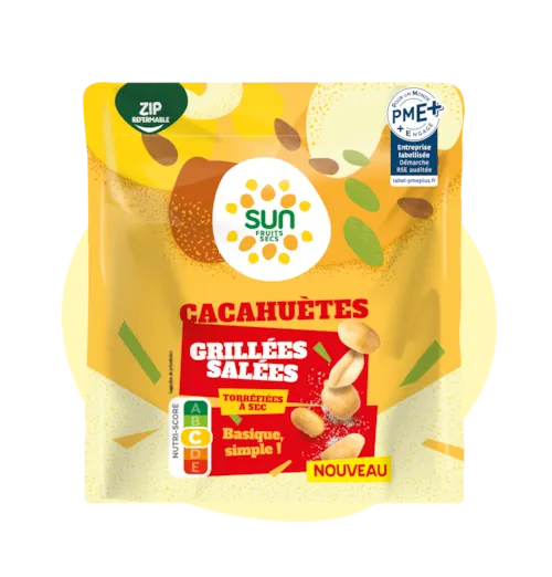 Cacahuètes grillées salées - 250 g