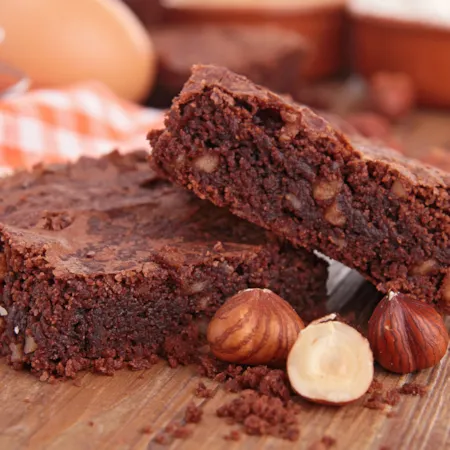 Brownie chocolat et noisettes