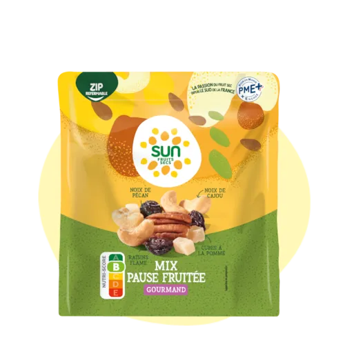 Mix Pause Fruitée - raisins, noix de cajou, pommes, noix de pécan