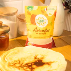 Crêpes moelleuses à la poudre d’amandes