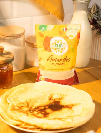 Crêpes moelleuses à la poudre d’amandes