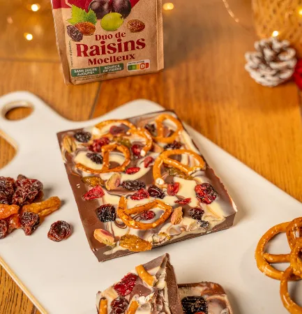 Éclats de chocolat de Noël aux fruits secs La Favorite