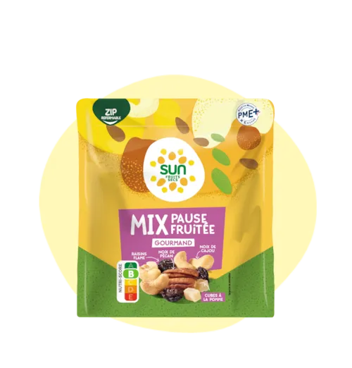 Mix Pause Fruitée - raisins, noix de cajou, pommes, noix de pécan - 190 g