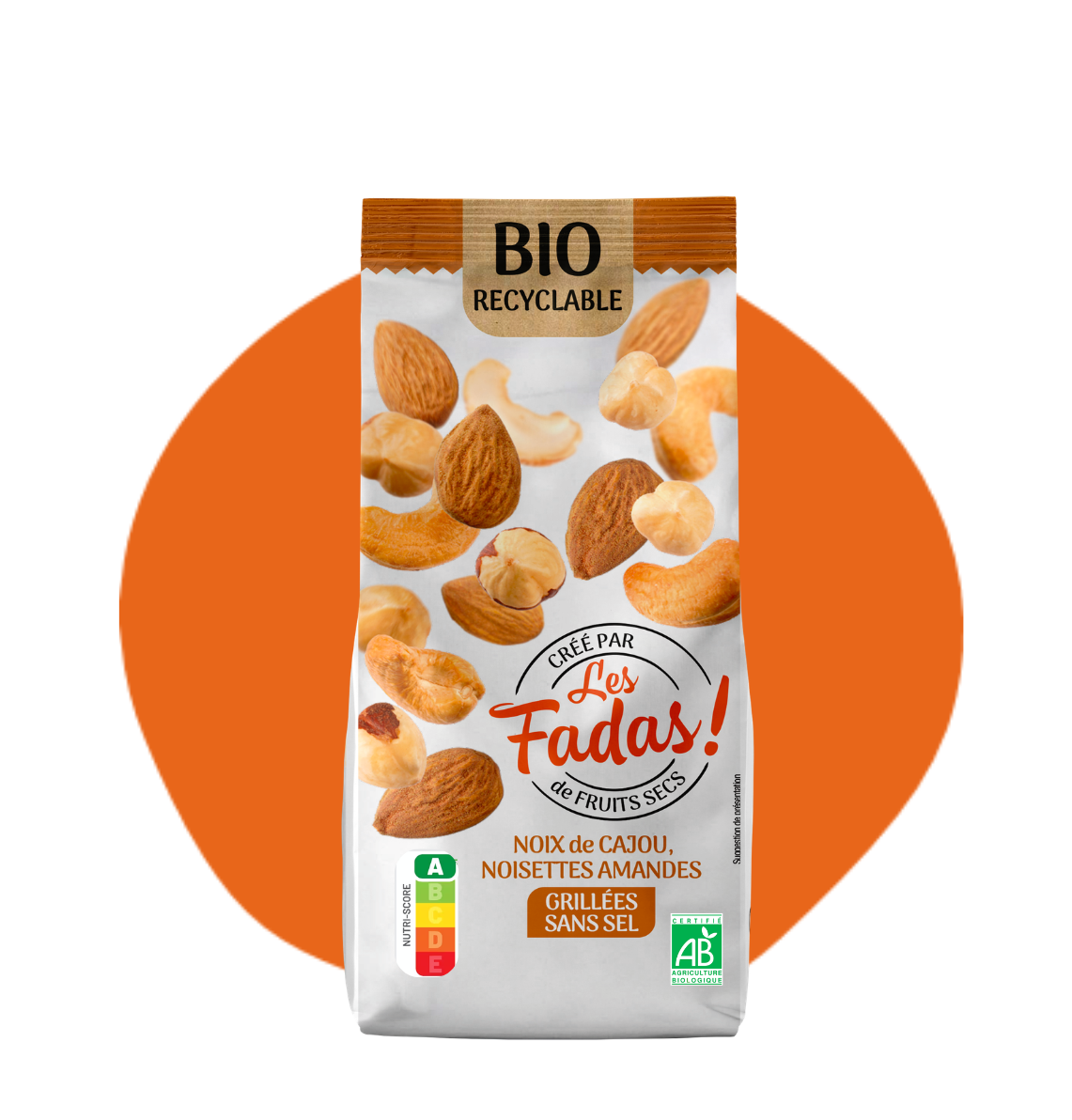 Mix oléagineux grillé sans sel Bio - 125 g