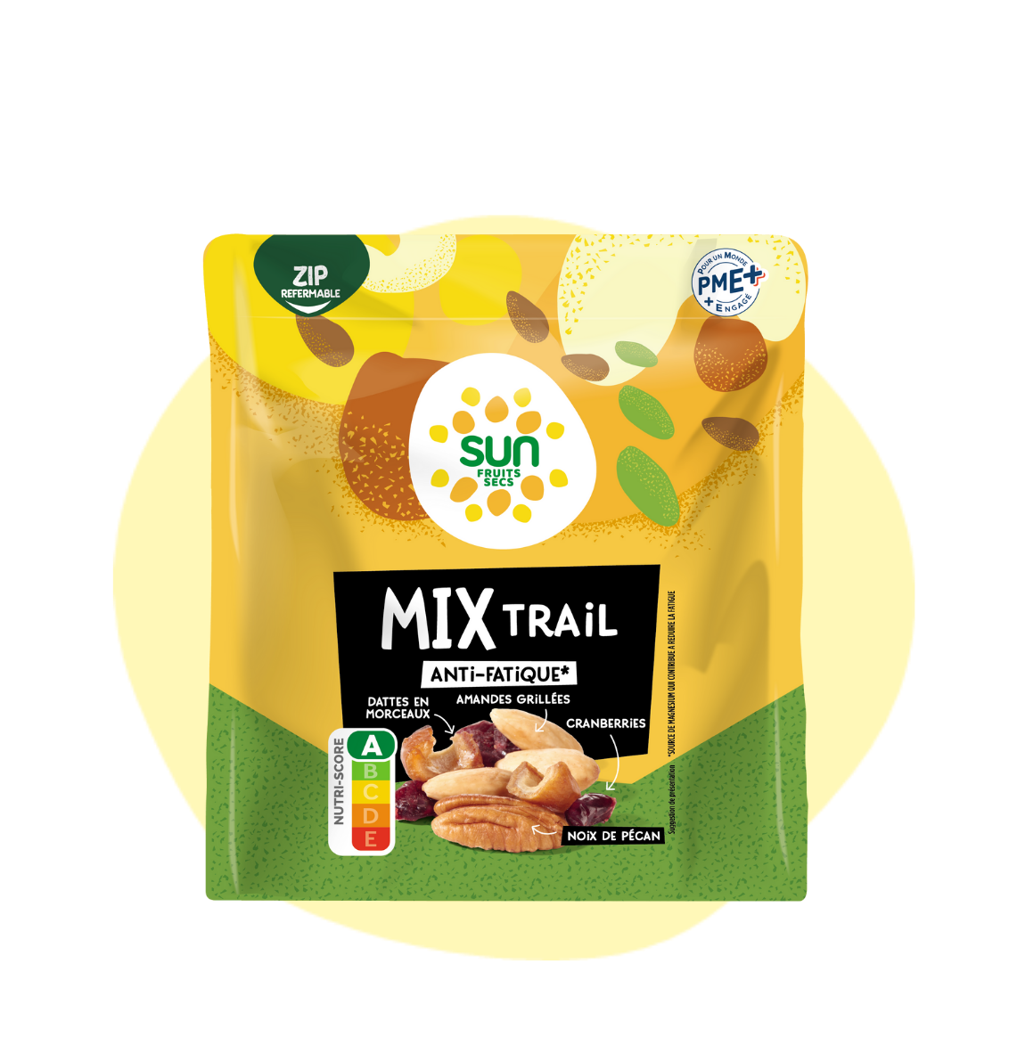 Mix Trail - amandes, dattes, cranberries, noix de pécan - 190 g