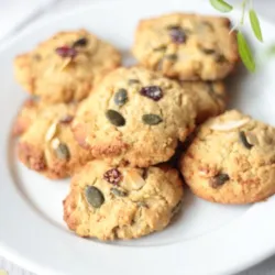 Cookies moelleux mix cranberries, noisettes, mûres, courge