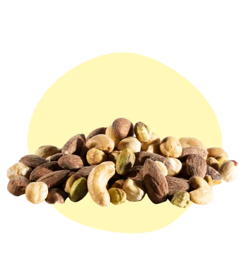 Mix Graines Grillées - amandes, noix de cajou, noisettes et pistaches