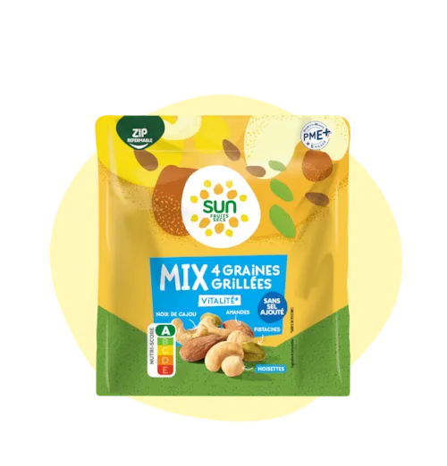 Mix Graines Grillées - amandes, noix de cajou, noisettes et pistaches - 160 g